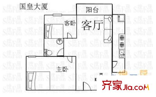深圳國皇大廈戶型圖1