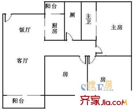 深圳景茗苑戶型圖2