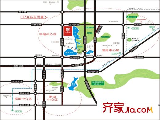 三正瑞士半山交通圖區(qū)位圖