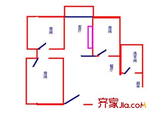必好花園 3室 戶(hù)型圖