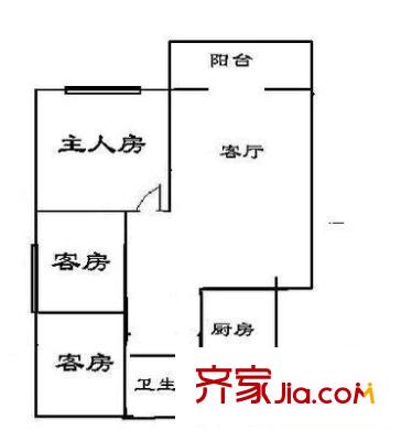 必好花園 3室 戶型圖