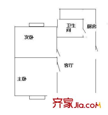 龙佳园户型图户型图2 2室2厅1卫1厨