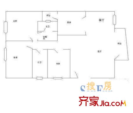 深圳 龍溪花園 戶型圖3