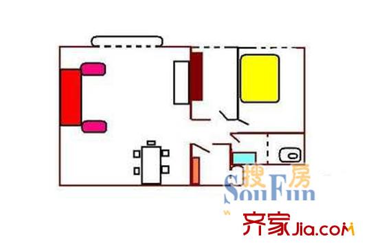 深圳 龍溪花園 戶型圖2
