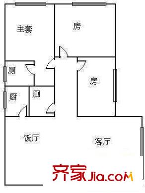 必好花園 3室 戶型圖