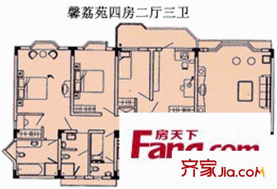 馨荔苑 户型图1