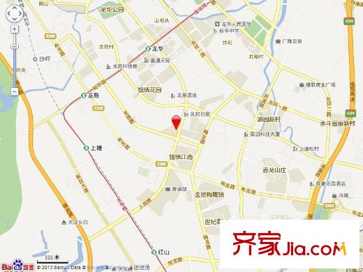 玉華花園交通圖