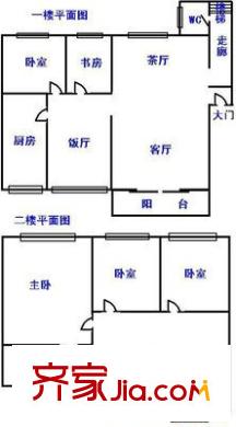 龍溪花園  戶型圖