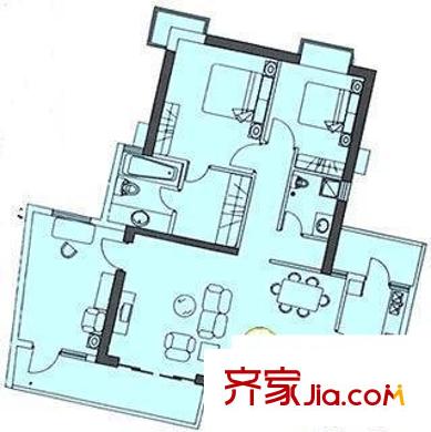 香薈雅苑 3室 戶型圖
