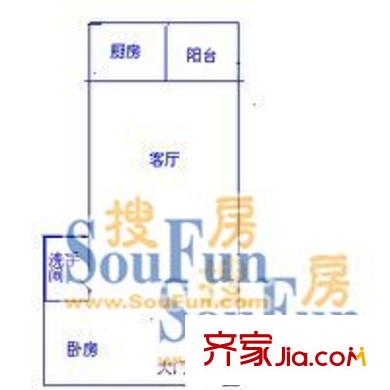 深圳 嘉隆公寓 户型图1