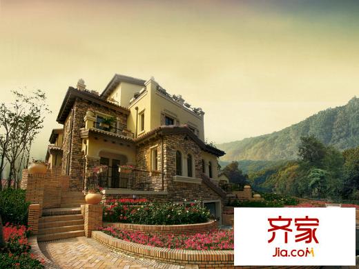 碧桂園天麓山外景圖雙拼別墅（2013-06）