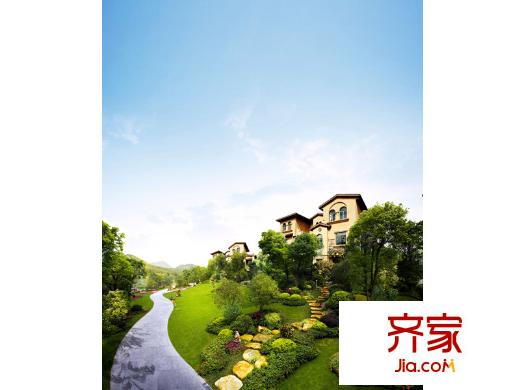 碧桂園天麓山外景圖雙拼別墅（2013-06）