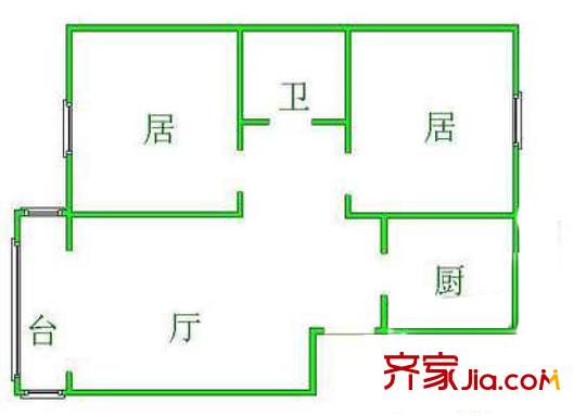 深圳 潤鵬花園 戶型圖1