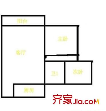 香薈雅苑 2室 戶型圖