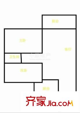 香薈雅苑 1室 戶型圖