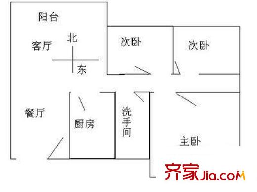 香薈雅苑 3室 戶型圖