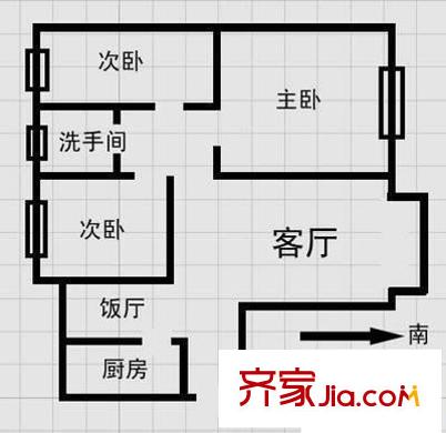 香薈雅苑 3室 戶型圖