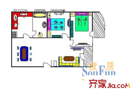 深圳 園博綠苑 戶型圖1