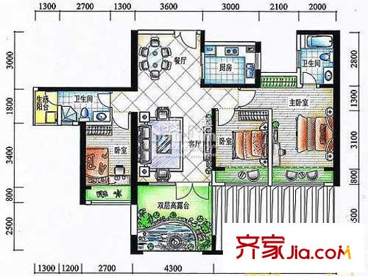 深圳博海名苑户型图3