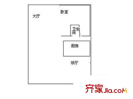 景田北小區(qū)戶型圖2室2廳1衛(wèi) 2室2廳1衛(wèi)1廚