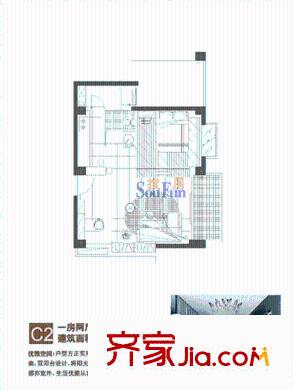 盈百富金領(lǐng)域 戶型圖3