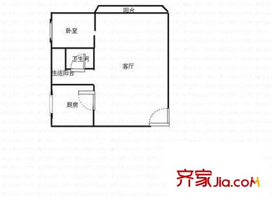 鑫茂公寓 戶型圖2