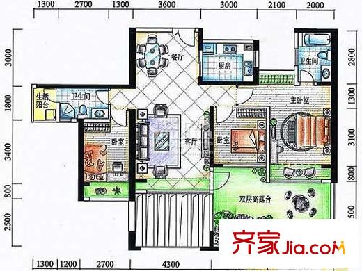 深圳博海名苑户型图5