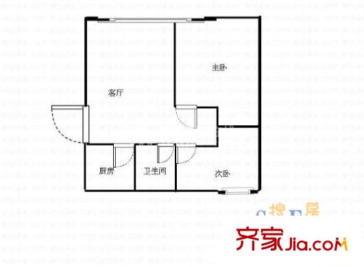 世界花园米兰居 户型图5
