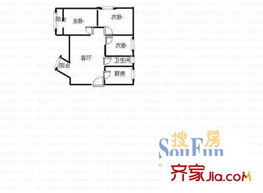 深圳 長(zhǎng)景閣 戶型圖6