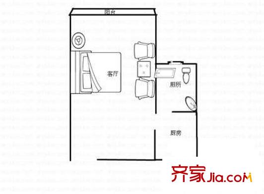 鑫茂公寓 戶型圖4
