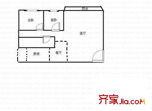 鑫茂公寓 戶型圖3