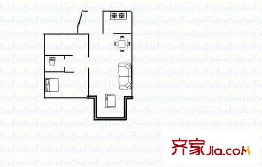 鵬華香域花園 3室 戶型圖