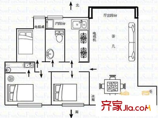 深圳 錦繡新村 戶型圖