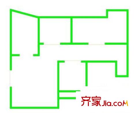 長(zhǎng)景閣戶型圖3房2廳1衛(wèi) 3室2廳1衛(wèi)1廚