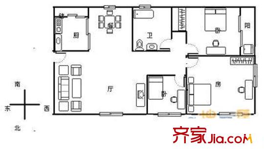 富蓮大廈 戶型圖3
