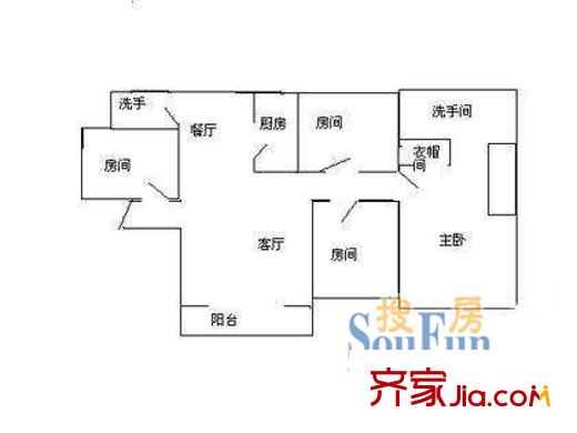 深圳 錦濱苑 戶型圖3