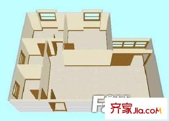 四达大厦 2室 户型图