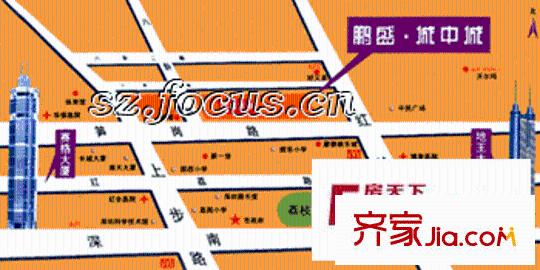鵬盛花園交通圖
