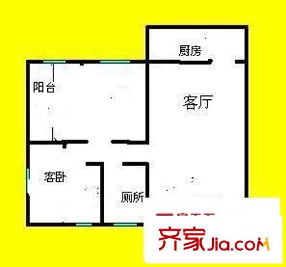 園心苑 1室 戶型圖
