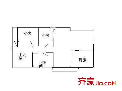 富蓮大廈 2室 戶型圖
