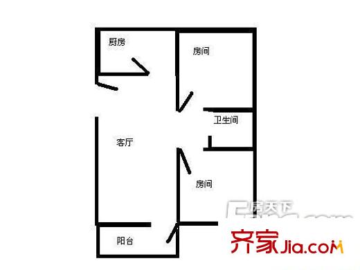 深圳 華聯(lián)豐大廈  二居室  二房二廳一衛(wèi)