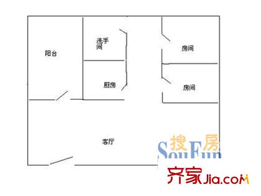 深圳 金色阳光雅居 户型图5