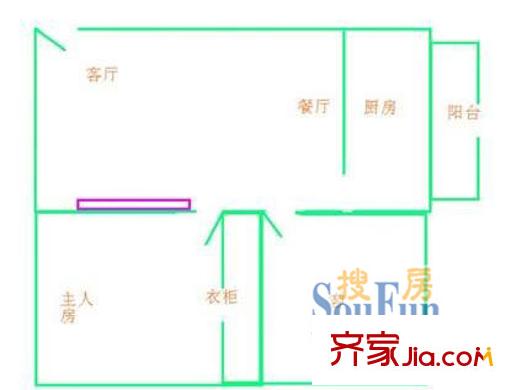 深圳 金色阳光雅居 户型图2