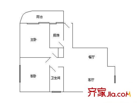 慶典大廈 2室 戶型圖