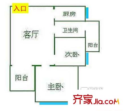  深圳 華聯(lián)豐大廈  二居室  二房二廳一衛(wèi)