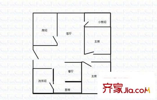 依山居 4室 戶型圖