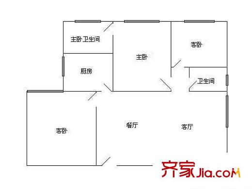 海濱廣場(chǎng) 3室 戶型圖