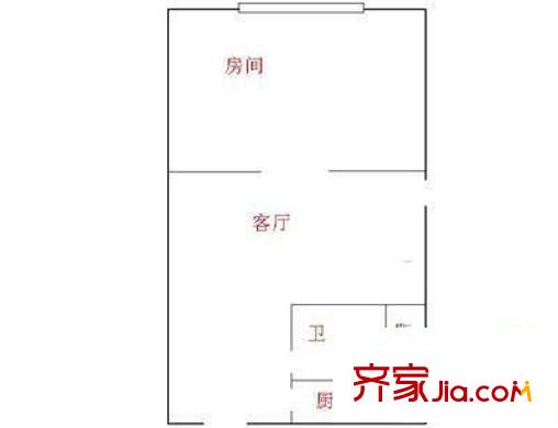 海濱廣場(chǎng) 1室 戶型圖