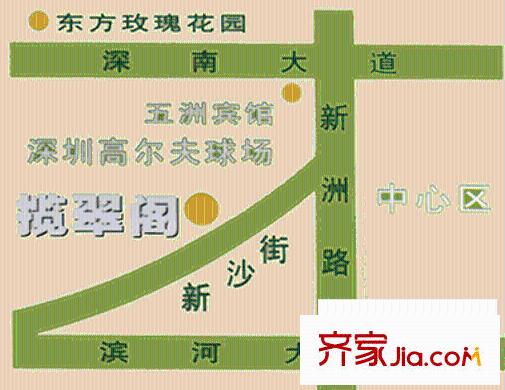 攬翠閣交通圖