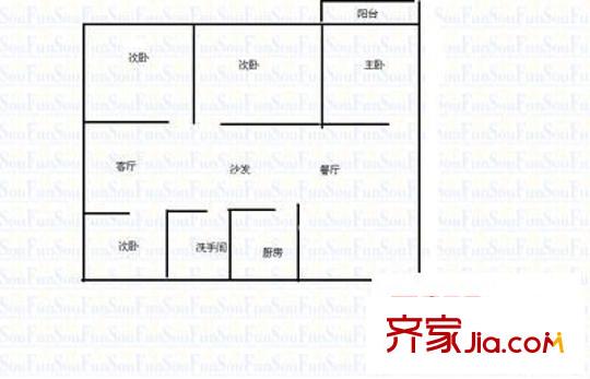 依山居 4室 戶(hù)型圖
